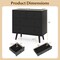 Bedroom and Living Room Dresser Wide 4-Drawer Wooden Organizer